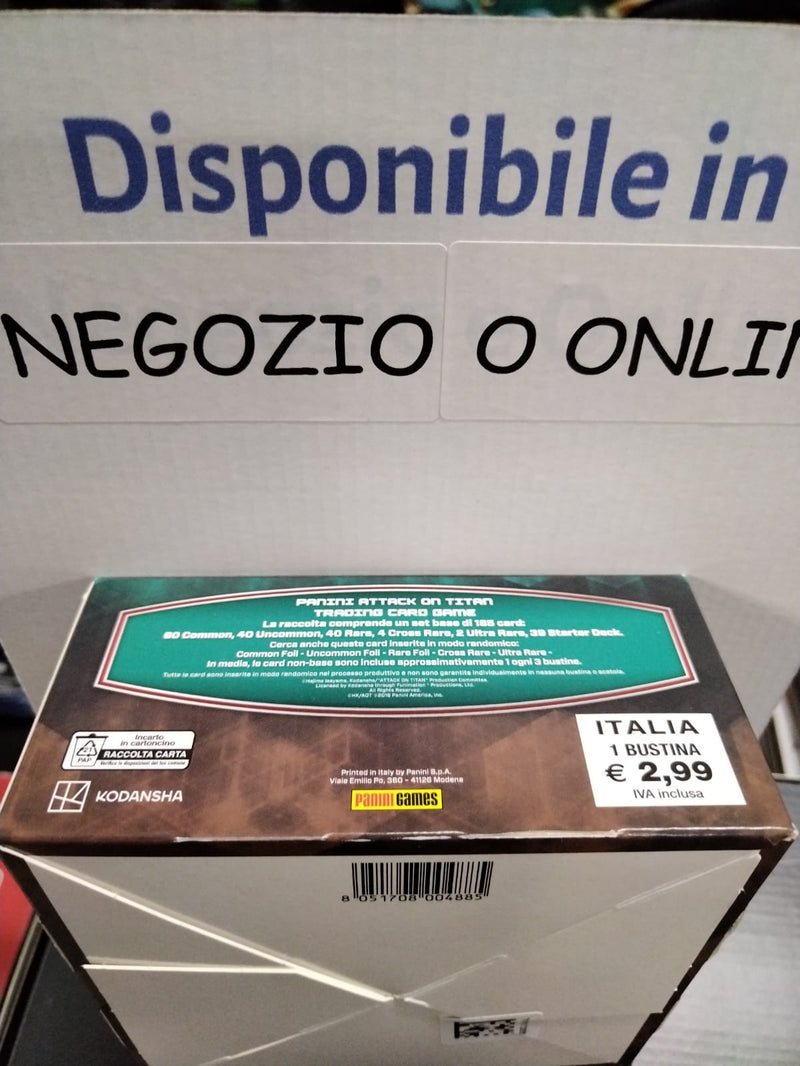 Attack on Titan Card Box 24 Buste Edizione Italiana BOX COMPLETO [PRE-ORDINE] (8515742597456)