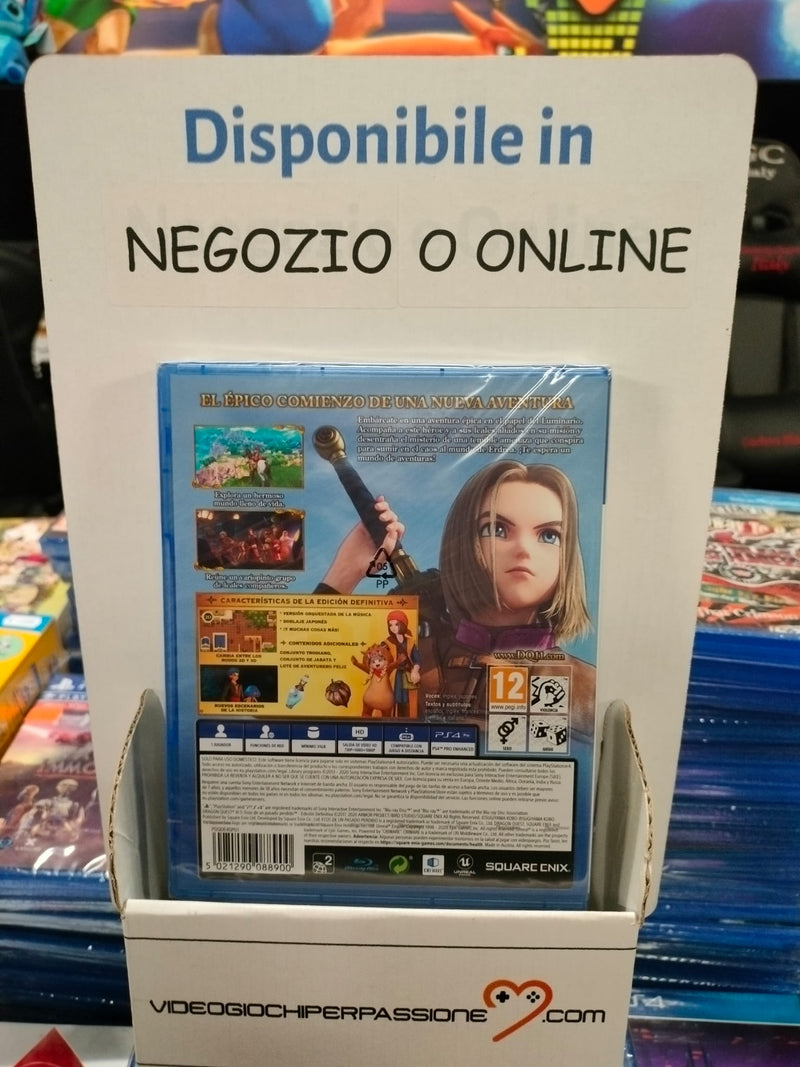 Dragon Quest XI Echi di un'era Perduta Playstation 4 Edizione Spagnolo (con Italiano) (8755662225744)