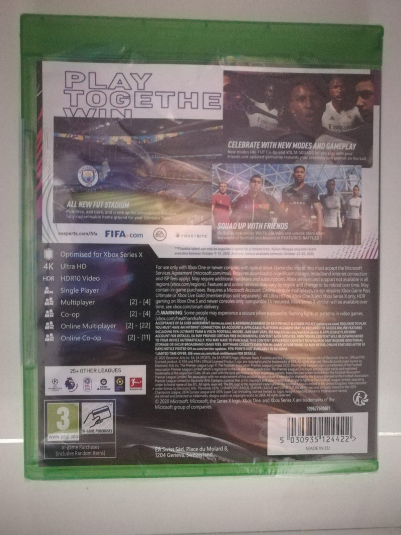 FIFA 21 XBOX ONE - XBOX SERIES X Edizione Regno Unito con Italiano (4677032378422)