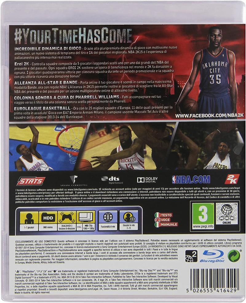 NBA 2K 15 PS3 (versione italiana) (4633503203382)