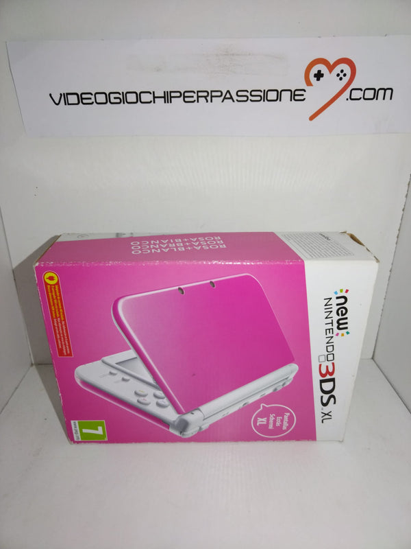 CONSOLE  NEW NINTENDO 3DS XL  ROSA+BIANCO (usato)(versione italiana) (8056922571054)