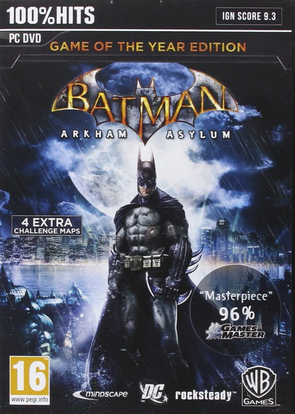 BATMAN ARKHAM ASYLUM GAME OF THE YEAR EDITION PC EDIZIONE REGNO UNITO (4597105524790)
