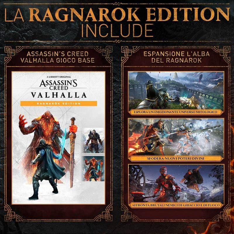 Assassin's Creed VALHALLA Ragnarok Edition PS4 (versione italiana) (8074248487214)