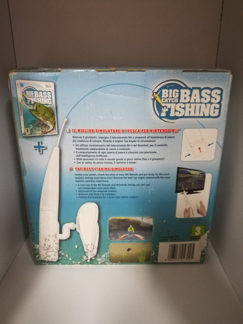 BIG CATCH BASS FISHING NINTENDO WII (versione italiana;inglese)(scatola rovinata dal sole era in vetrina) (4680174272566)