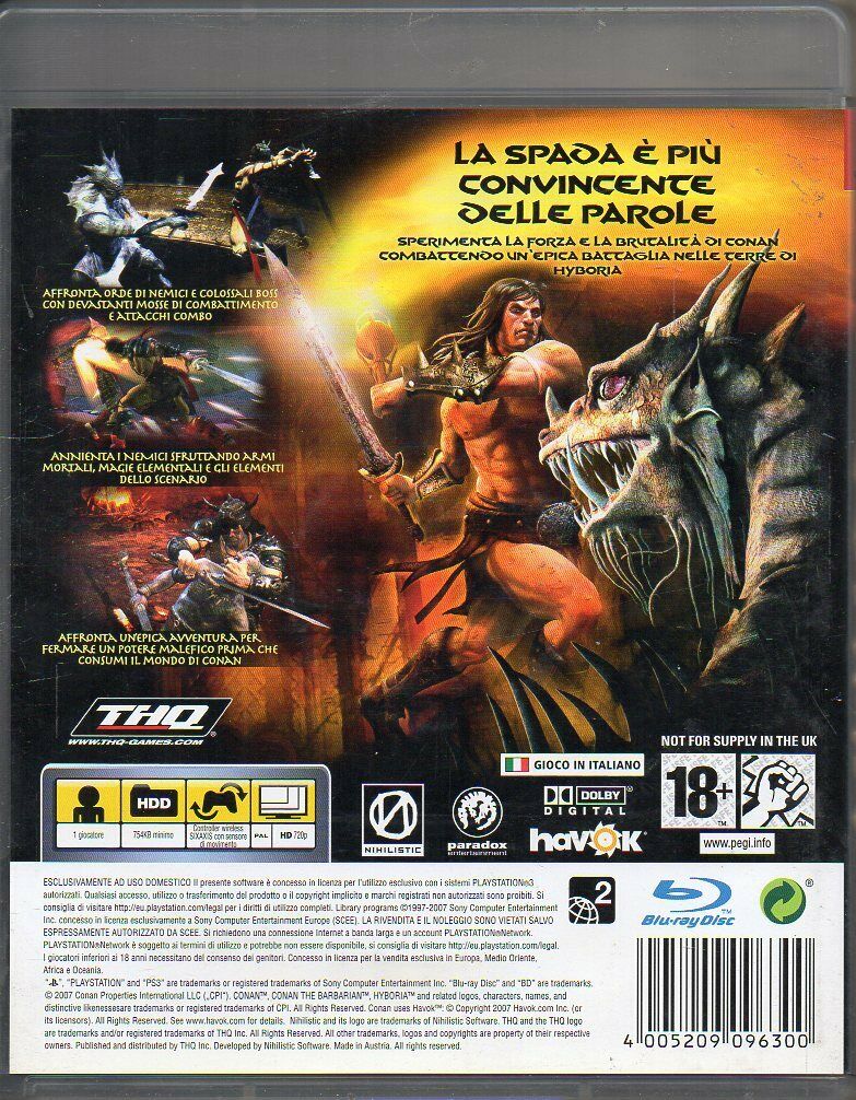 CONAN PS3 (versione italiana) (4632779718710)