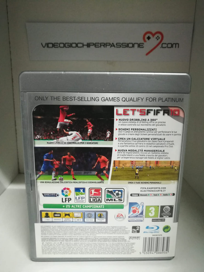 FIFA 10 PS3 (usato garantito)(versione italiana)(platinum) (6659240755254)