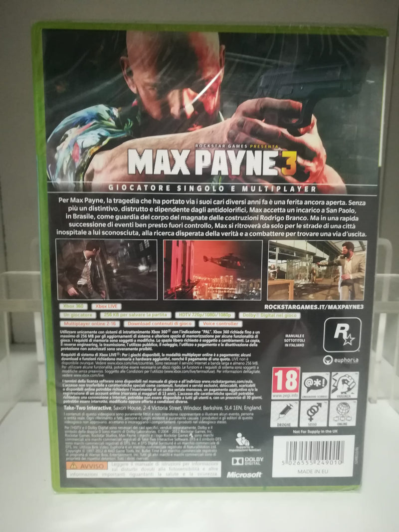 MAX PAYNE 3 XBOX 360 (versione italiana) (4733559373878)