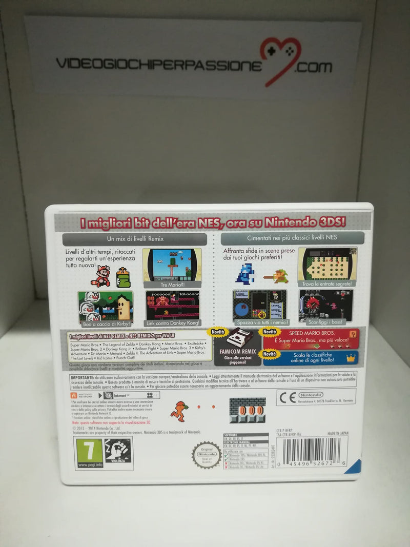 ULTIMATE NES REMIX NINTENDO 3DS (usato garantito)(versione italiana) (6660498653238)