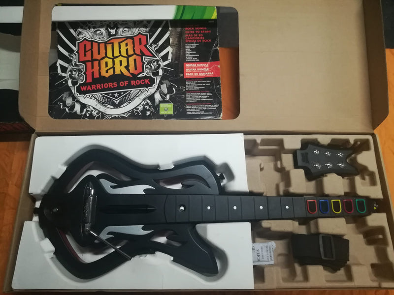 GUITAR HERO WARRIORS OF ROCK XBOX 360 (usato garantito)(solo chitarra) (4776297955382)
