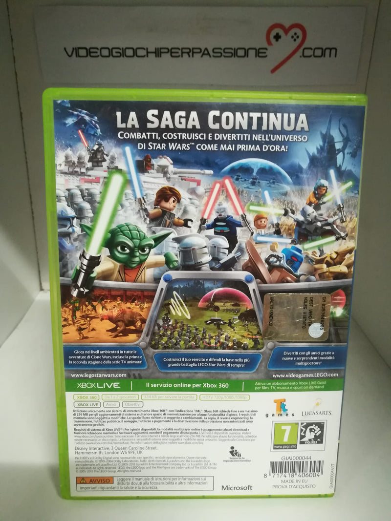 LEGO STAR WARS III THE CLONE WARS XBOX 360 (usato garantito)(versione italiano) (6736492331062)