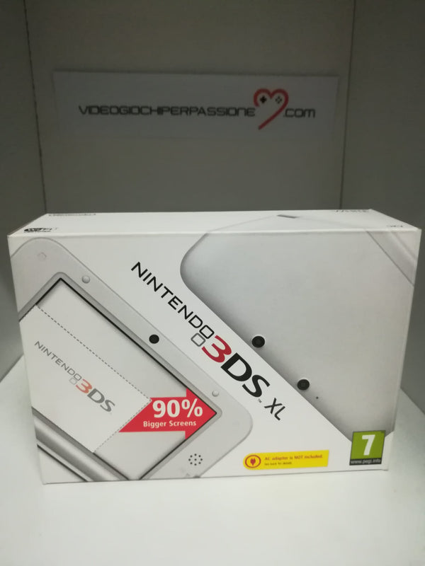 CONSOLE 3DS XL  NINTENDO WHITE + CARICA BATTERIA ORIGINALE (usato garantito) (6660844126262)