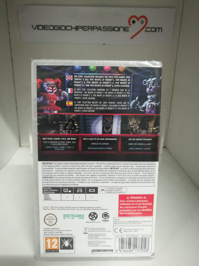 Five Nights at Freddy's Core Collection Nintendo Switch Edizione Europea (4890547847222)