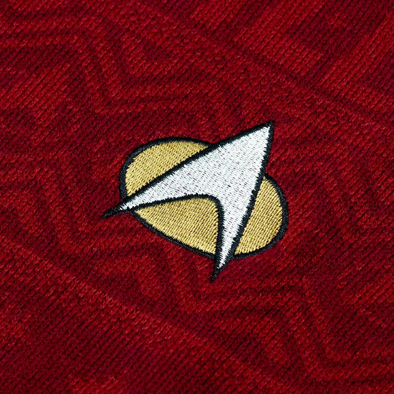 Maglione ufficiale di Star Trek 'Trek The Halls' rosso -  Ugly Sweater (8001172209966)
