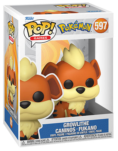 FUNKO POP Pokemon Growlithe 597 [PRE-ORDER] (8656895213904)