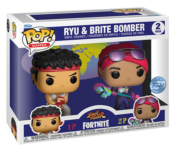 FUNKO POPS Fortnite Ryu & Brite Bomber 2 Pack [PRE-ORDER] (8704481362256)