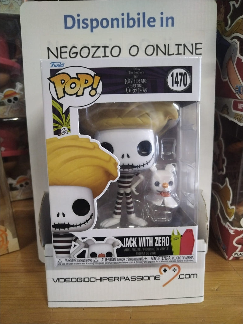 DISNAY POP! Nightmare before Christmas -JACK WITH ZERO -1470 (9544369275216)