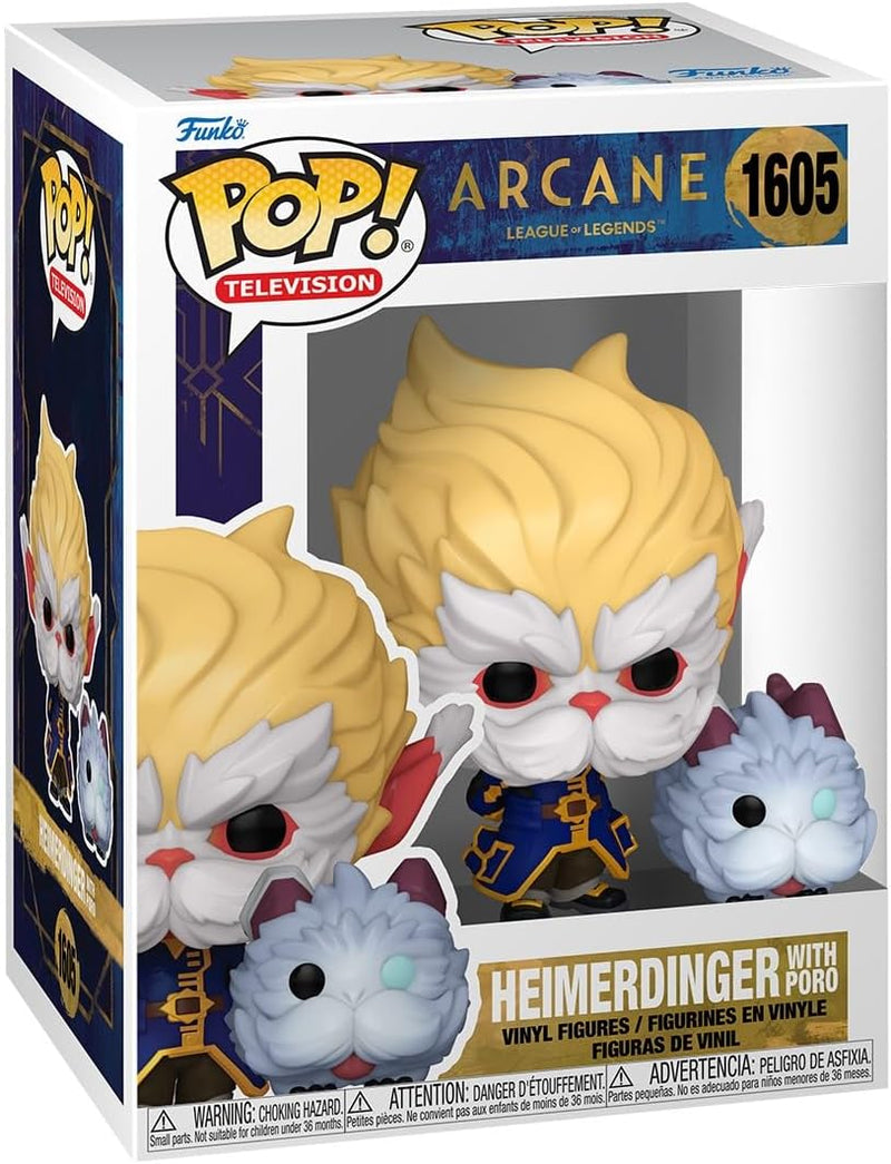 Funko Pop! TV: Arcane LoL– Heimerdinger With Poro - League Of Legends (10167901585744)