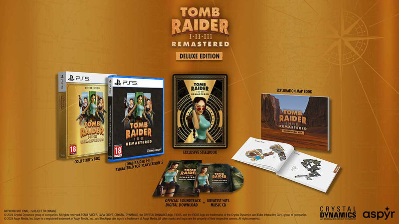 Tomb Raider I-III Remastered Starring Lara Croft Deluxe Ed. Playstation 5 [PRE-ORDINE] (9532906144080)