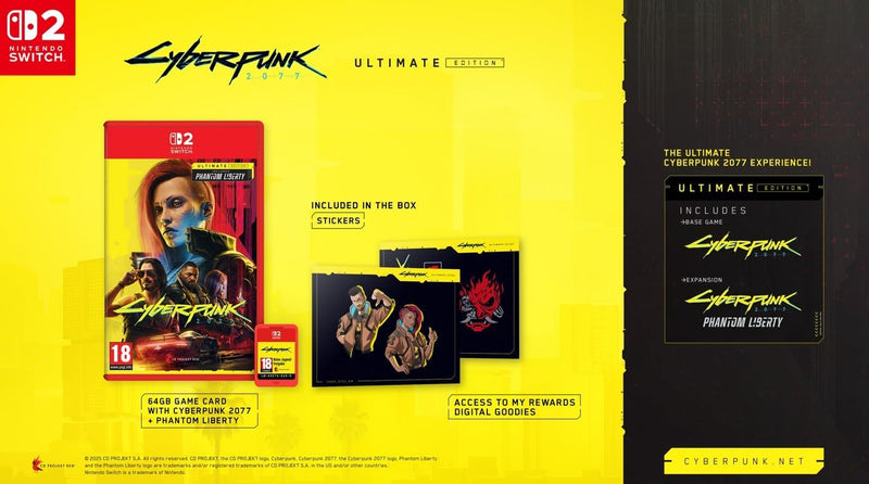Cyberpunk 2077 Ultimate Edition Nintendo Switch 2 Edizione Europea [PRE-ORDER] (10082660319568)