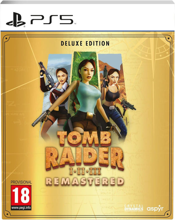 Tomb Raider I-III Remastered Starring Lara Croft Deluxe Edition Playstation 5 Edizione Europea [PRE-ORDINE] (9245964337488)