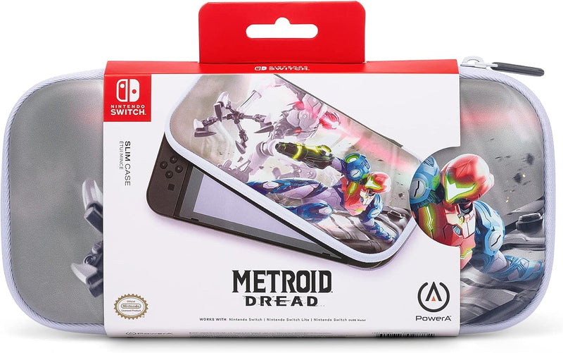 Custodia sottile PowerA per Nintendo Switch modello OLED, Nintendo Switch e Nintendo Switch Lite - Metroid Dread (9537613300048)