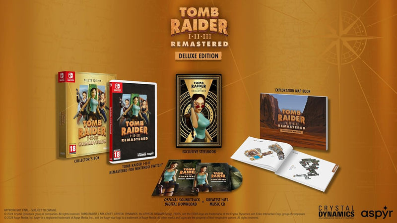 Tomb Raider I-III Remastered Starring Lara Croft Deluxe Edition Nintendo Switch  Edizione Europea [PRE-ORDINE] (9245969744208)