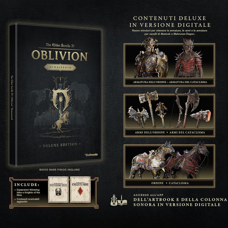 The Elder Scrolls IV: Oblivion Remastered   Deluxe Edition   PlayStation 5 Edizione Europea (Edizione Fisica) (10286509228368)
