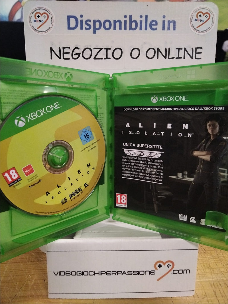 ALIEN ISOLATION edizione ripley - xbox one - (usato garantito)(ver. italiana) (9698235515216)