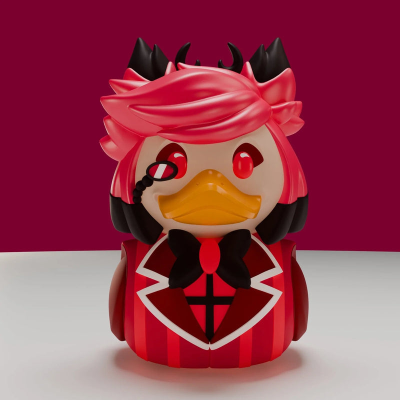 TUBBZ Première Édition – Figurine Canard Alastor (Hazbin Hotel) – Vinyle Cosplay 9 Cm – Collection Pop Culture