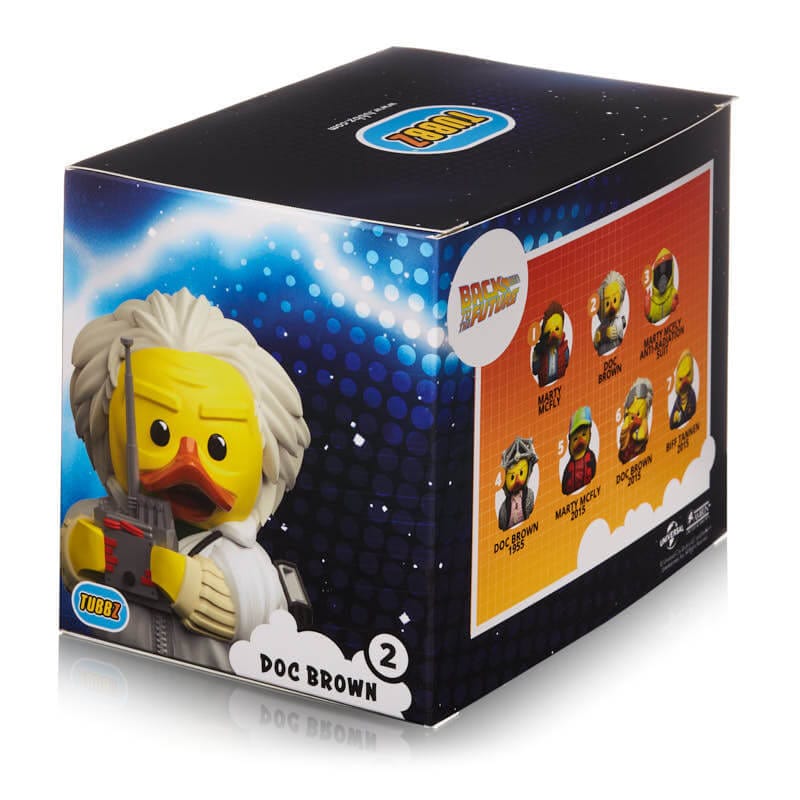 BACK TO THE FUTURE DOC BROWN TUBBZ COSPLAYING DUCK COLLECTIBLE (copia) (9547034788176)