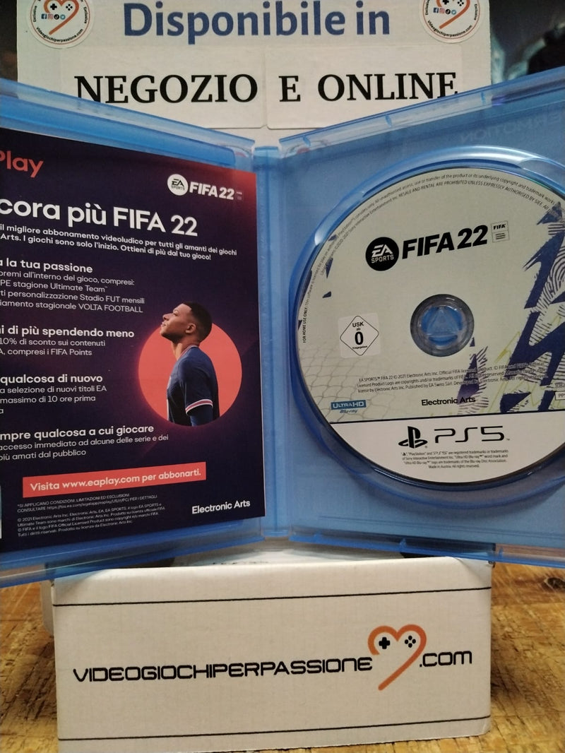 FIFA 22 PS5 (usato garantito)(versione ita. ) (10162124882256)