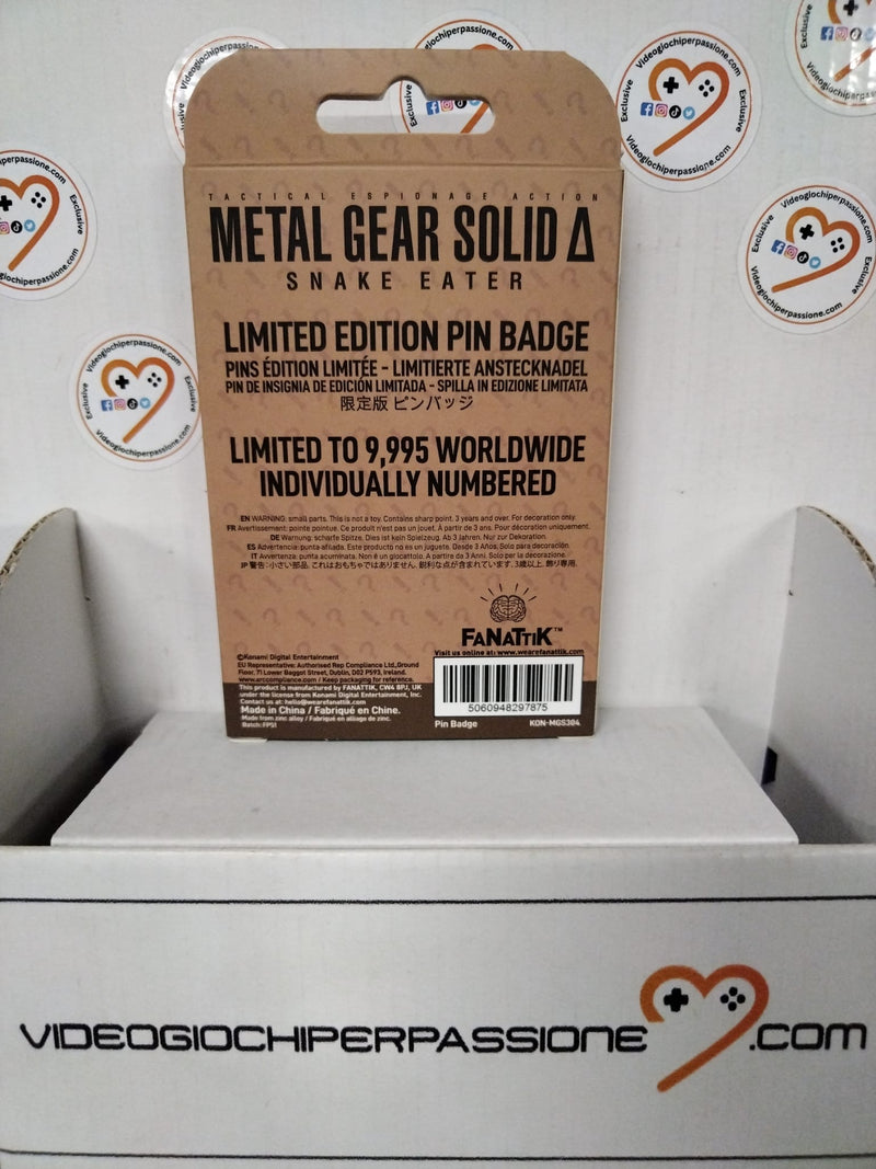 Metal Gear Solid Delta FOX Unit - Spilla- Edizione Limitata 9.995 In Tutto il Mondo (10263929913680)