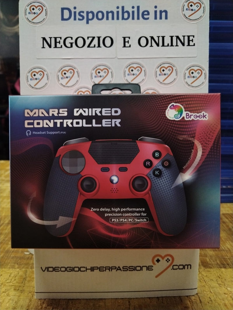 Controller -PS3-PS4-PC- switch - cablato -Brook- Mars (usato garantito) (10162541003088)
