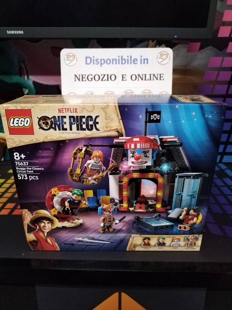 LEGO ONE PIECE La Tenda del Circo di Bagy il Clown - 4 Minifigure tra cui Luffy, Nami e Zoro (10240771653968)