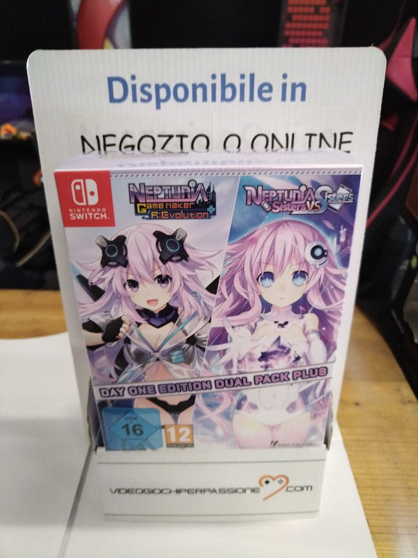 Neptunia Game Maker R:Evolution / Neptunia: Sisters VS Sisters - Day One Edition Dual Pack Plus (Nintendo Switch) (9537660879184)