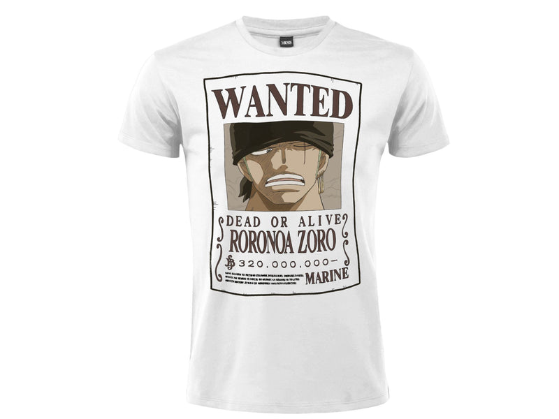 T-Shirt One Piece - Wanted - Roronoa Zoro (6793131425846)