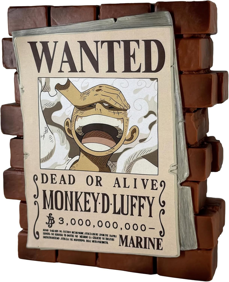 One Piece : Poster Wanted Luffy-Plastoy - Salvadanaio (10092147835216)
