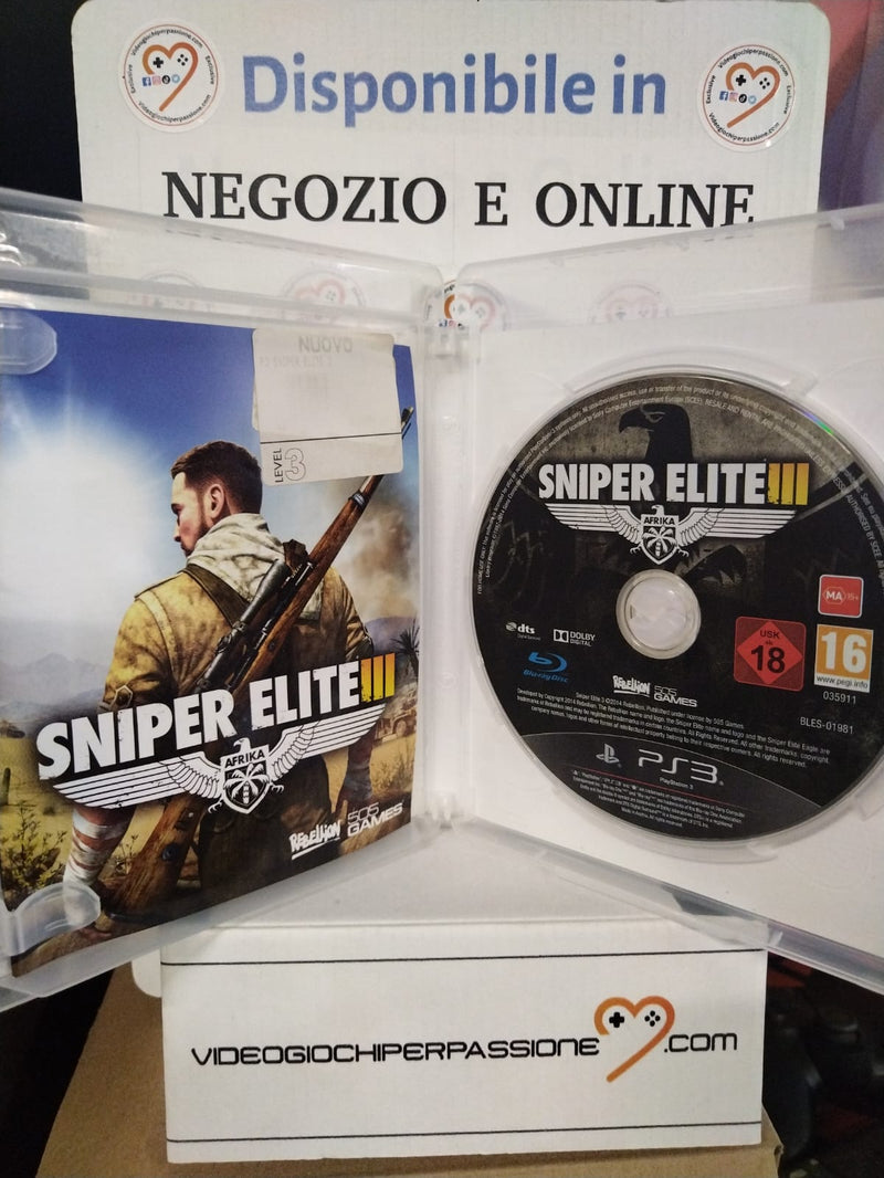 Sniper Elite III:  Ps3  (usato garantito)(versione italiana) (10127621816656)
