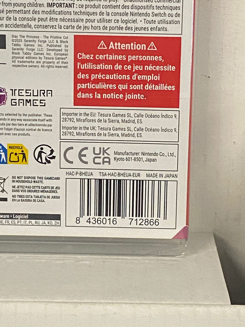 Slay The Princess – The Pristine Cut Nintendo Switch Edizione Europea (9643039031632)