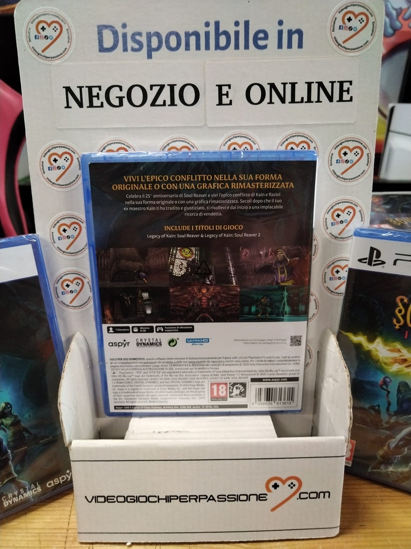Legacy of Kain Soul Reaver 1 e 2 Remastered Playstation 5 Edizione Europea [Pre-Order] (9761994604880)