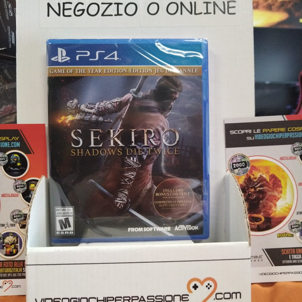 Sekiro Shadows Die Twice Playstation 4 GAME THE YEAR EDITION Edizione