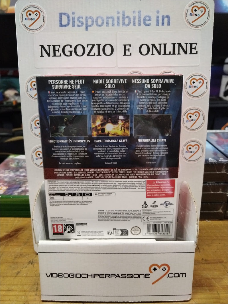 The Thing: Remastered Deluxe Edition Nintendo Switch Edizione Europea [Pre-Ordine] (9780399309136)