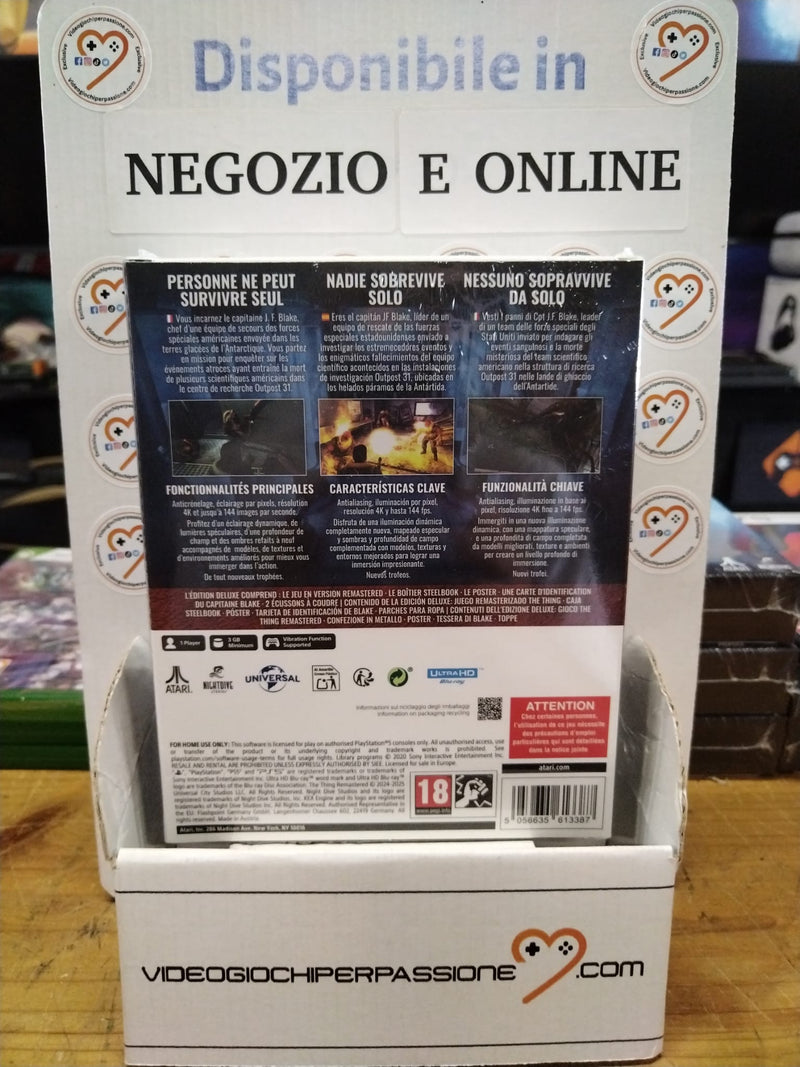 The Thing: Remastered Deluxe Edition Playstation 5 Edizione Europea [Pre-Ordine] (9780384137552)