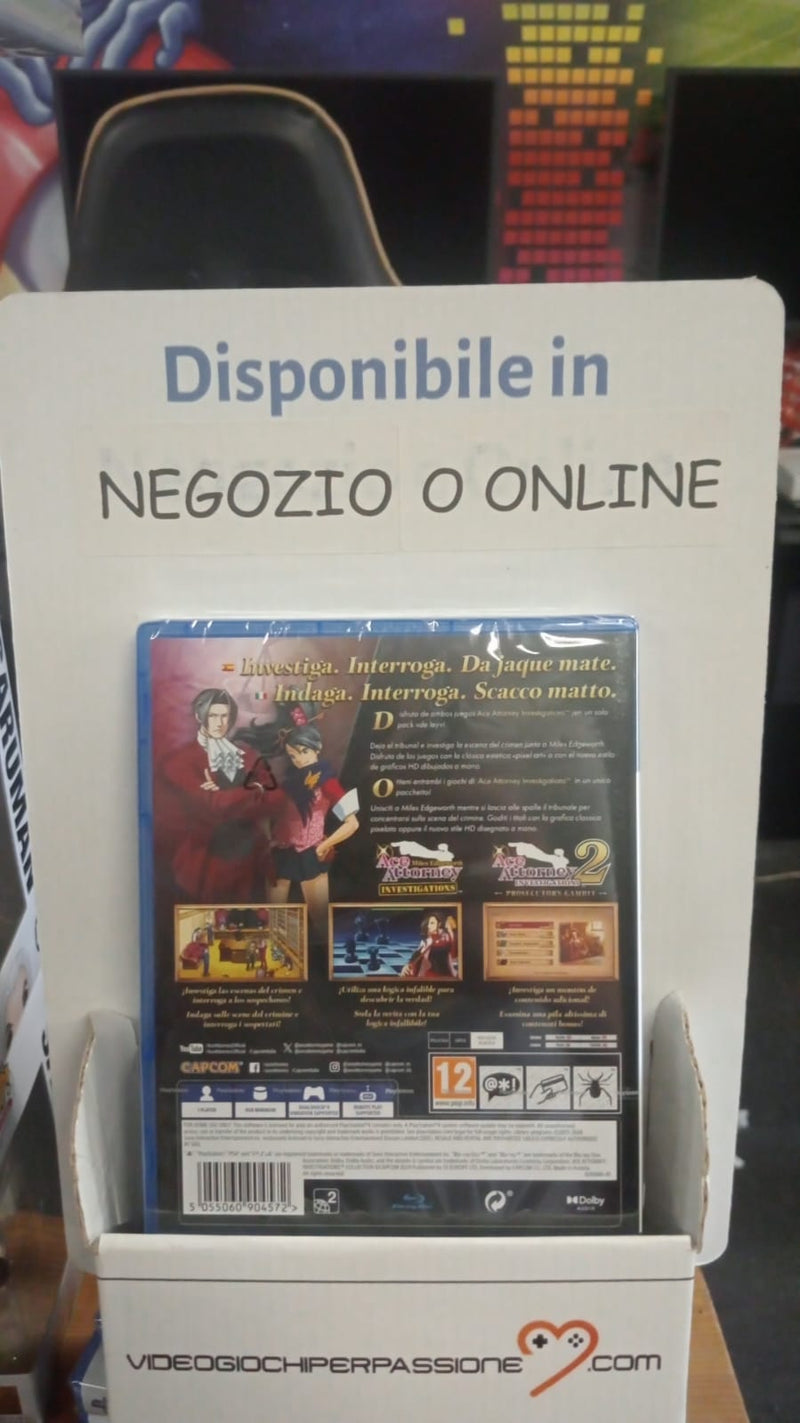 Capcom - Ace Attorney Investigations Collection Playstation 4 Edizione Italiana [PRE-ORDER] (9543169442128)