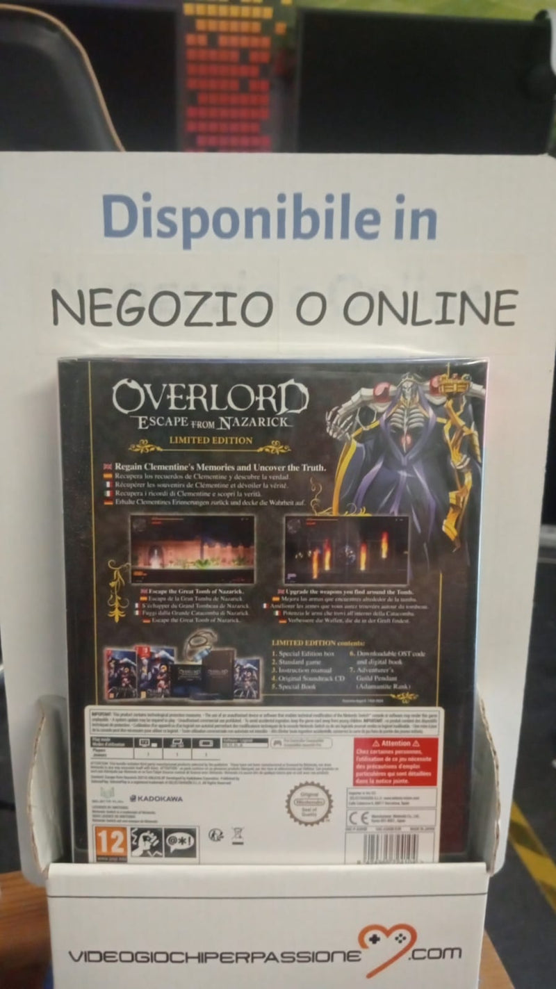 Selecta Play - Overlord Escape From Nazarick Limited Edition - Nintendo Switch Edizione Europea (9565040640336)