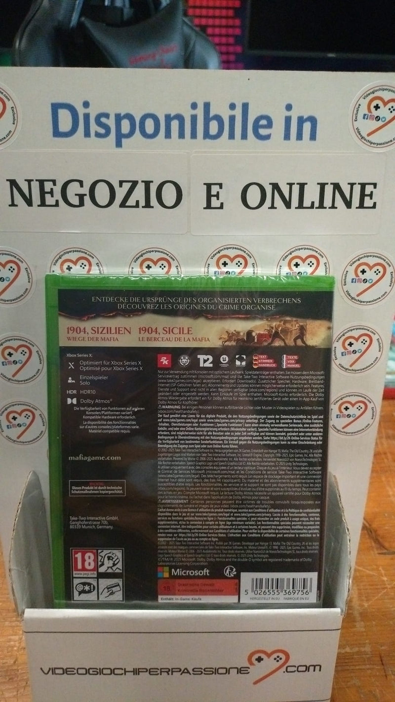 Mafia Terra Madre - The Old Country - Xbox Serie X Edizione Europea (10071690346832)