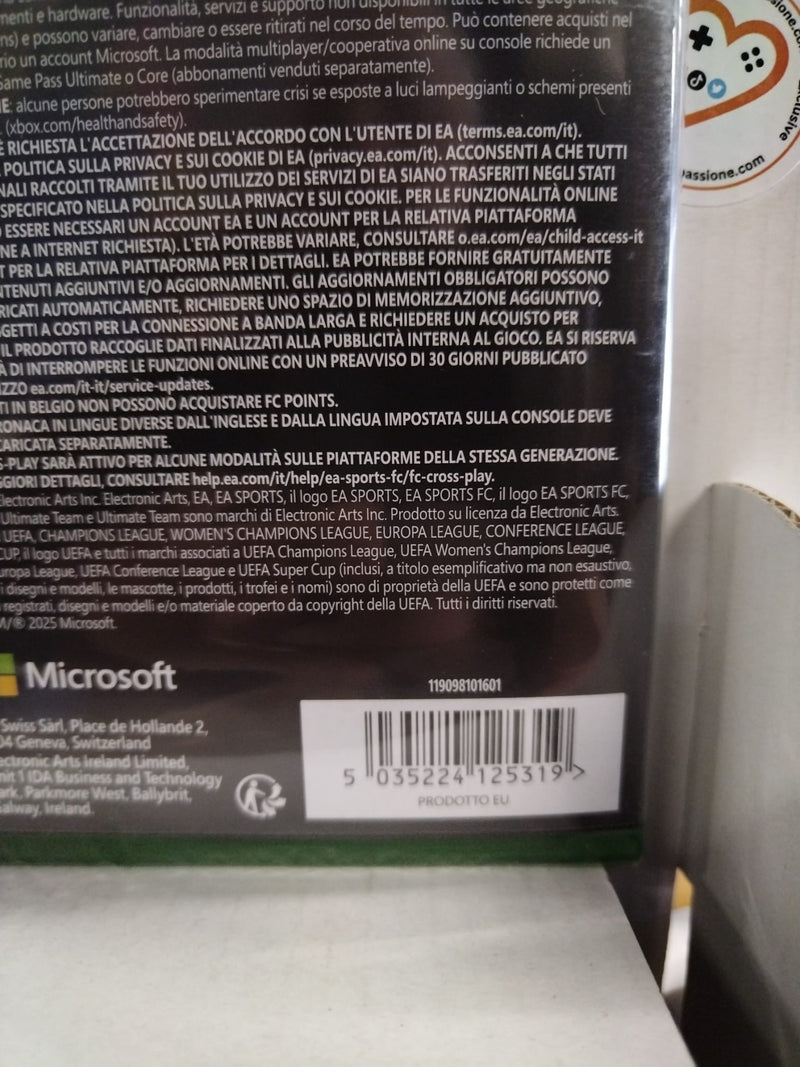 EA SPORTS FC 26 Xbox Serie X/Xbox One Edizione Italiana (10149098094928)