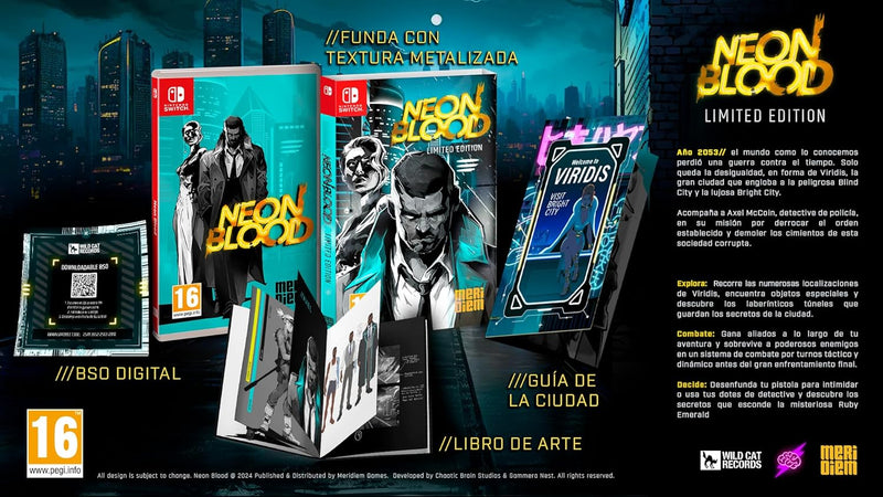 Neon Blood Limited Edition - NINTENDO SWITCH versione europea (10048932544848)