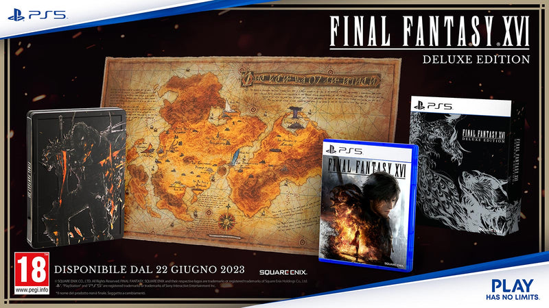 Final Fantasy XVI Deluxe Edition Playstation 5 Edizione Europea (8549667766608)