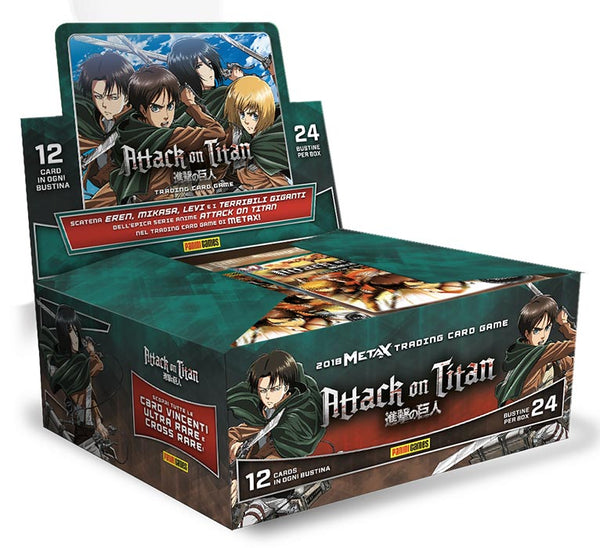 Attack on Titan Card Box 24 Buste Edizione Italiana BOX COMPLETO [PRE-ORDINE] (8515742597456)